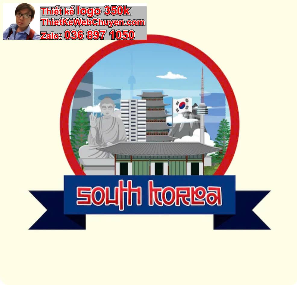 Thiết kế logo online trung tâm tiếng Hàn