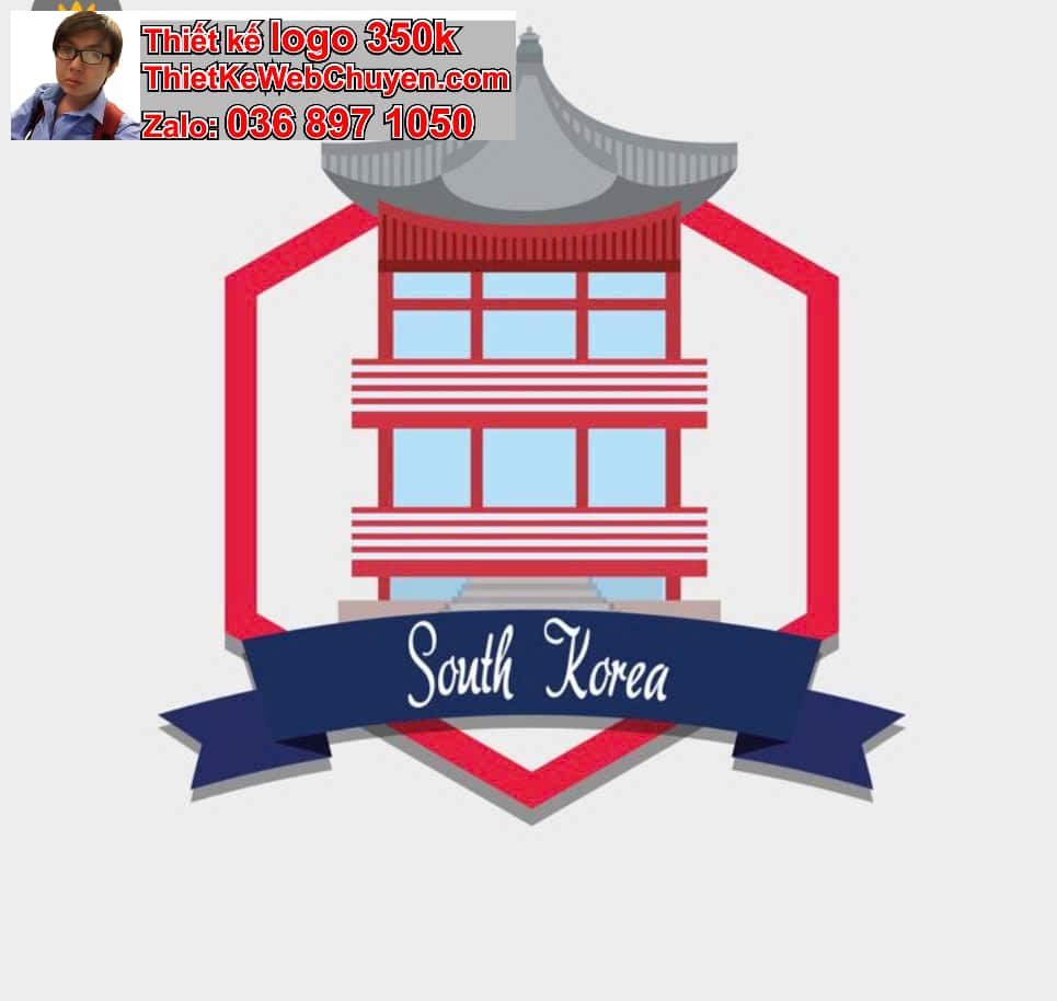 Thiết kế logo online trung tâm tiếng Hàn