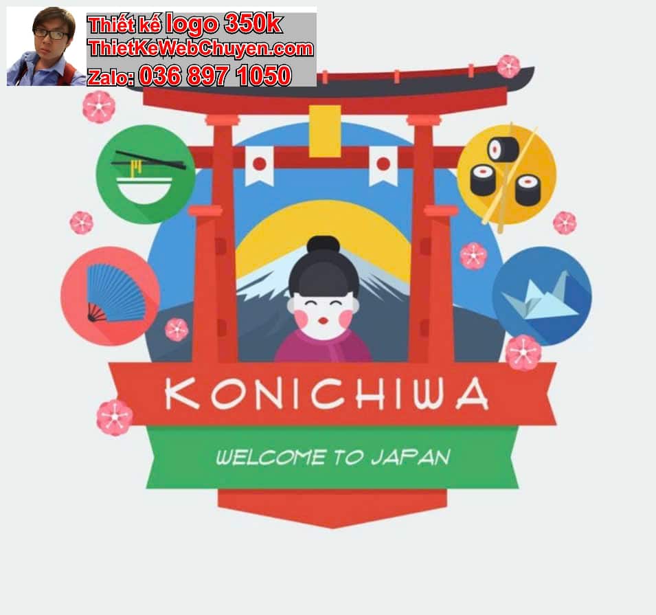 Thiết kế logo online trung tâm tiếng Nhật