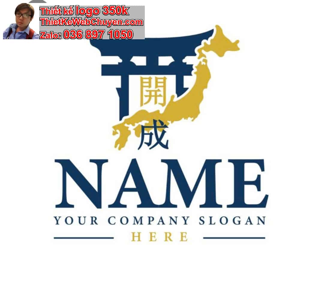 Thiết kế logo online trung tâm tiếng Nhật