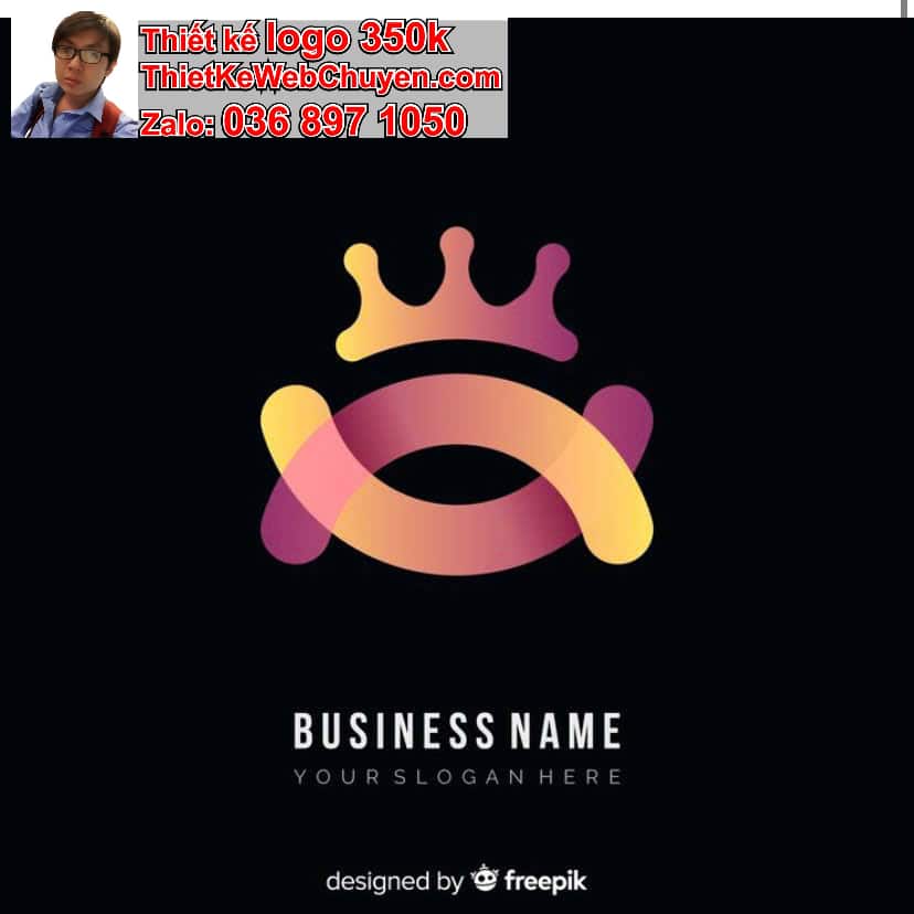 Thiết kế logo online vương miện