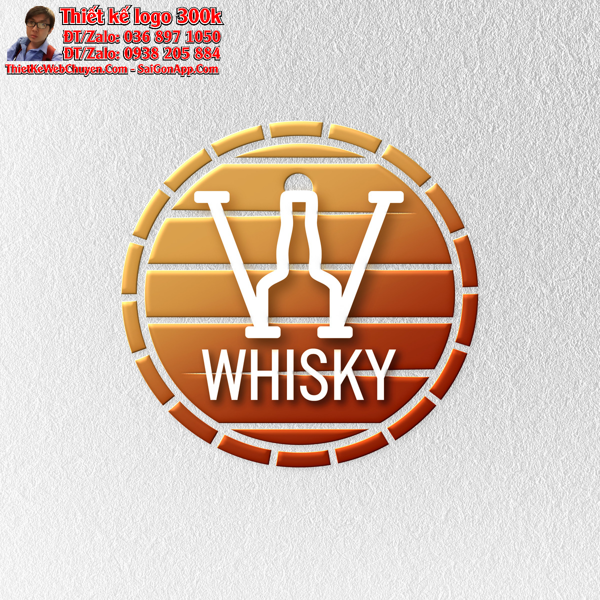 Thiết kế logo rượu WHISKY