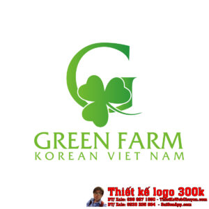 Thiết kế logo sản phẩm chức năng GREEN FARM KOREAN VIET NAM