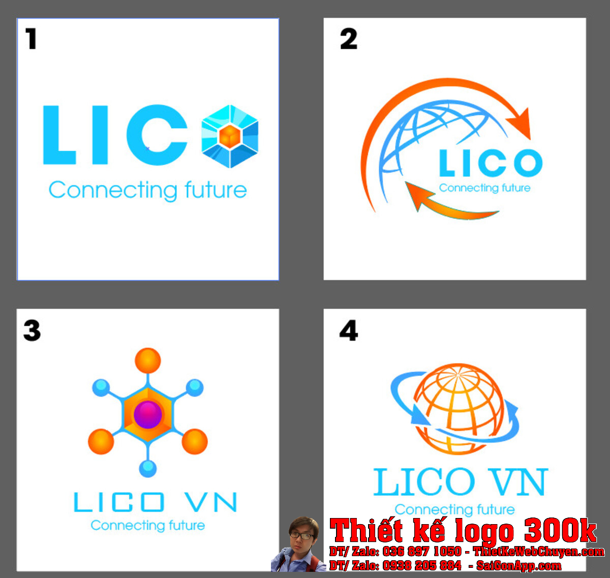 Chi tiết các đường nét trong Thiết kế logo sản xuất kim loại màu Công ty TNHH LICO VN