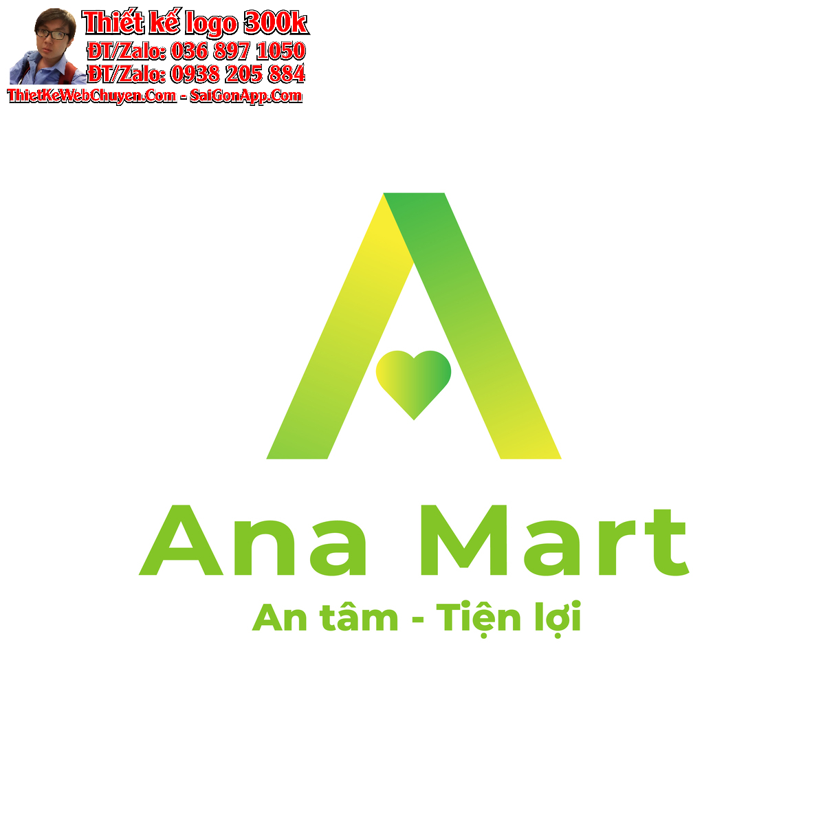 Thiết kế logo siêu thị Ana Mart