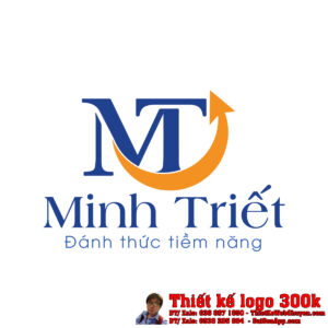 Thiết kế logo sinh trắc vân tay Minh Triết