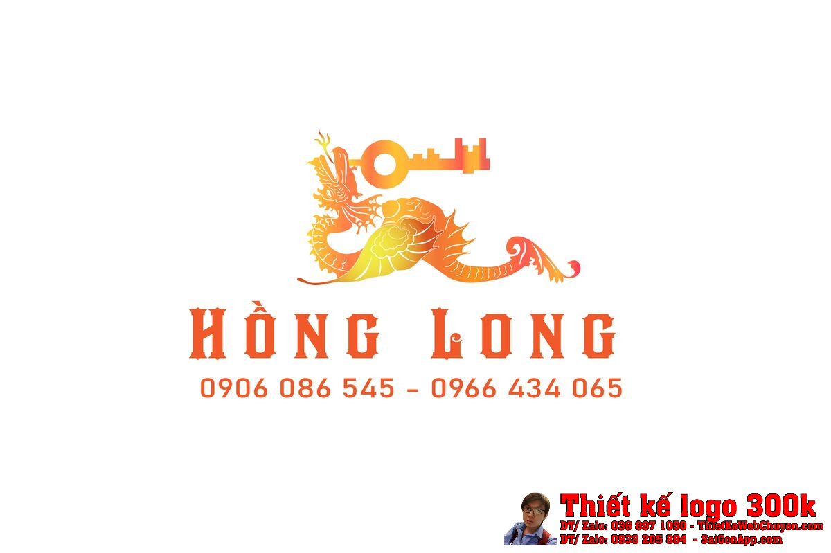 Thiết kế logo sửa khóa Hồng Long Thiết kế logo sửa khóa Hồng Long