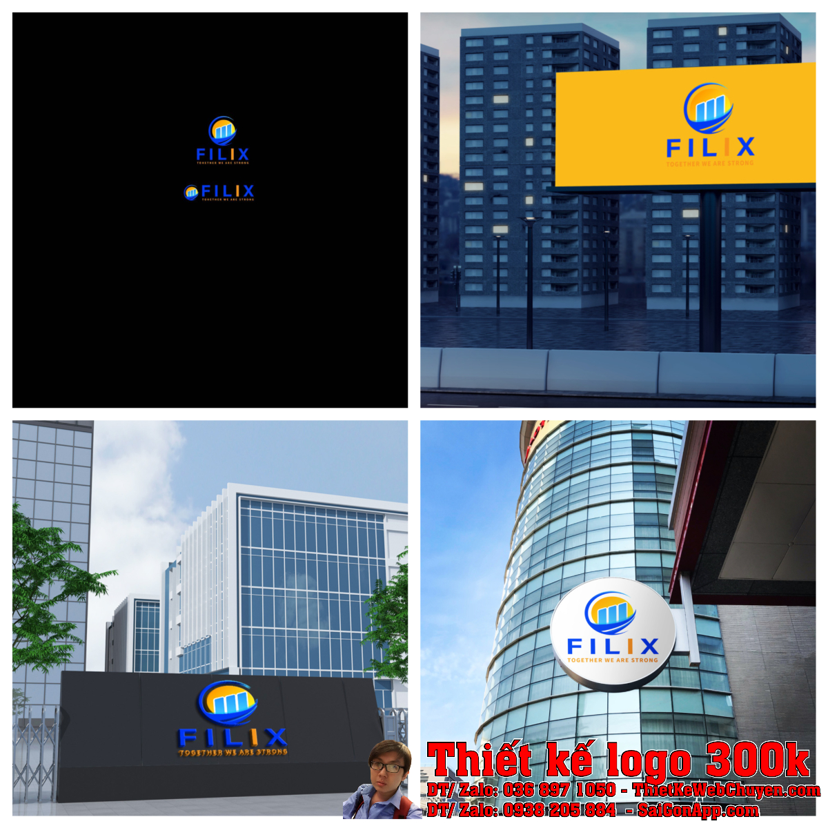 Chi tiết biểu tượng Thiết kế logo tài chính công ty FILIX