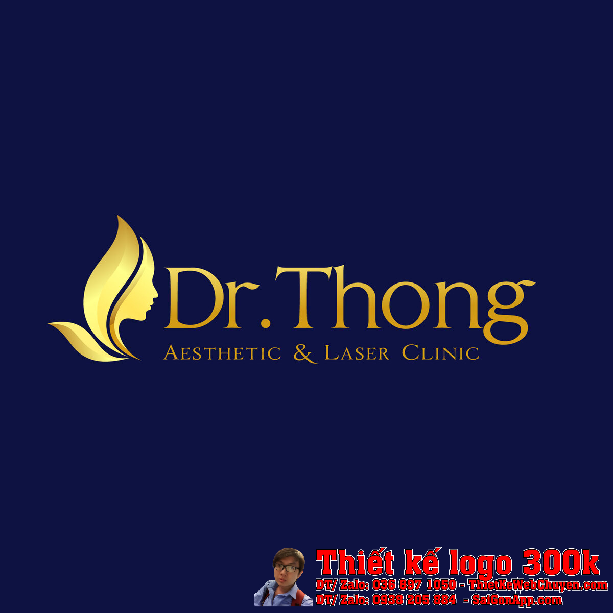 Thiết kế logo thẩm mỹ Dr Thong Aesthetic Laser Clinic bản màu gốc