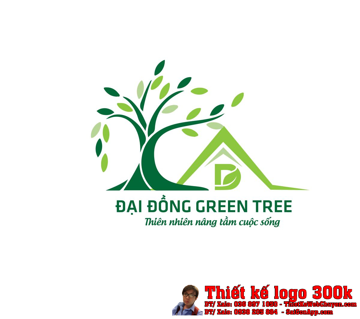 Thiết kế logo thi công cảnh quan sân vườn Đại Đồng Green Tree Thiết kế logo thi công cảnh quan sân vườn Đại Đồng Green Tree