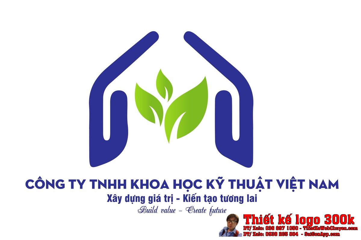 Thiết kế logo thiết bị điện, điện tử, khoa học, công nghệ Khoa học Kỹ thuật Việt Nam