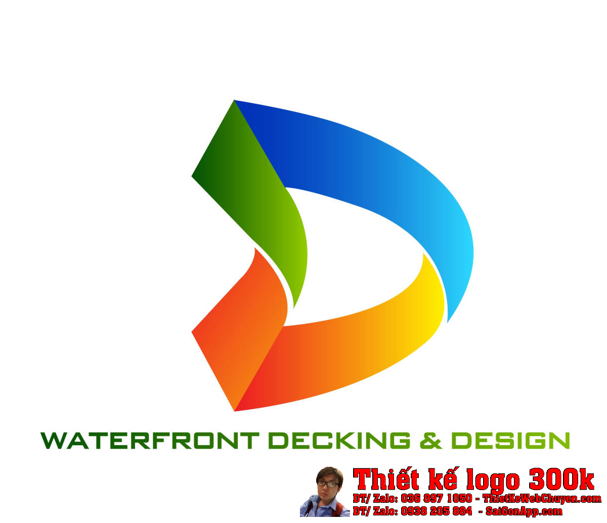 Thiết kế logo thiết kế và thi công sân gỗ D