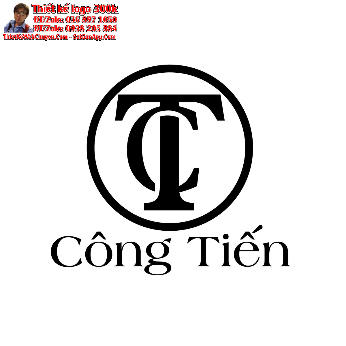 Thiết kế logo thời trang Công Tiến