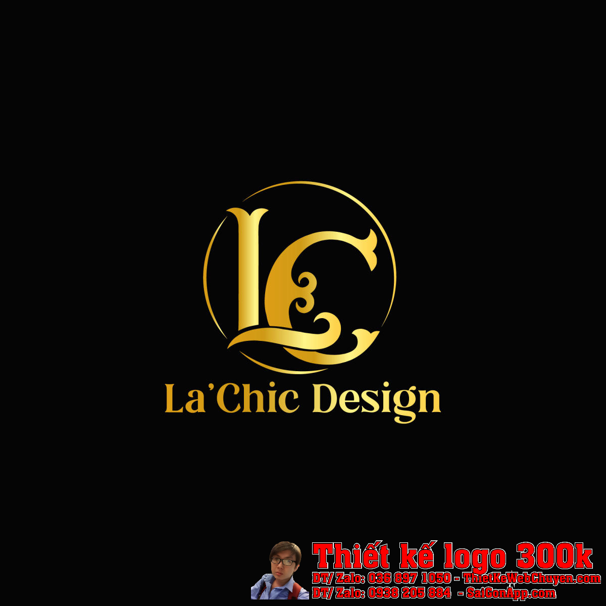 Thiết kế logo thời trang LaChic Design Thiết kế logo thời trang LaChic Design