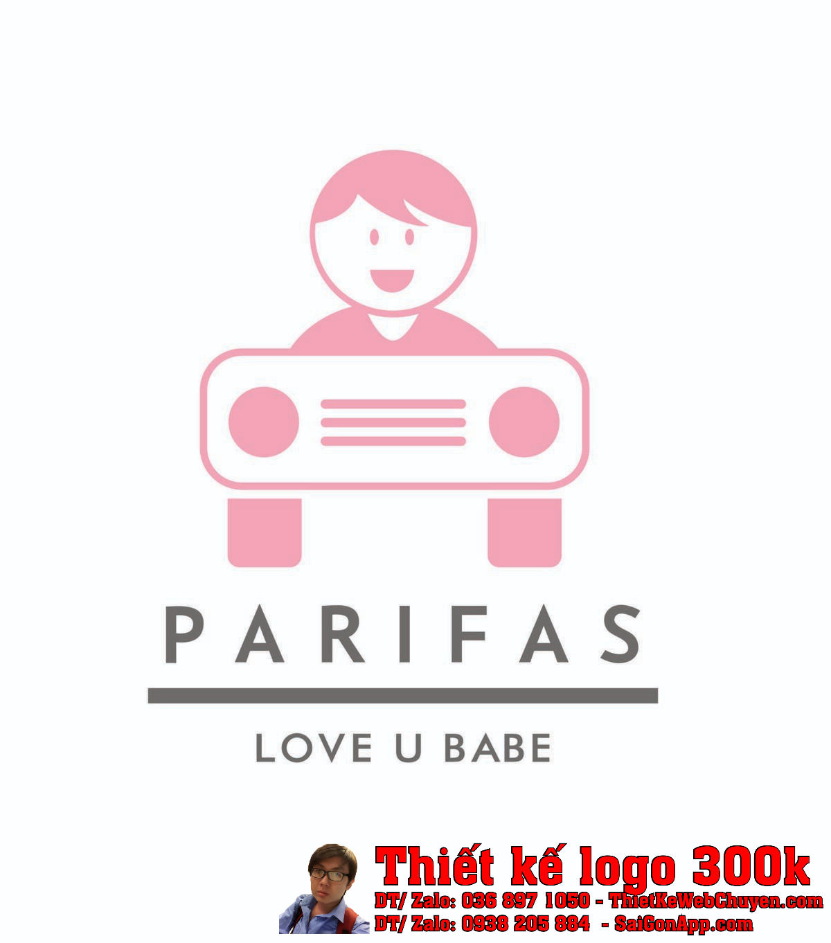 Thiết kế logo thời trang trẻ em PARIFAS