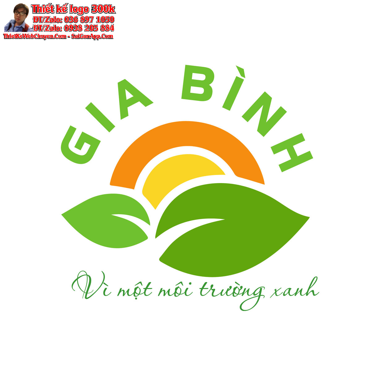 Thiết kế logo thu gom, vận chuyển, xử lý môi trường Gia Bình