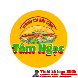Thiết kế logo thực phẩm Bánh Mì Sài Gòn Tâm Ngọc