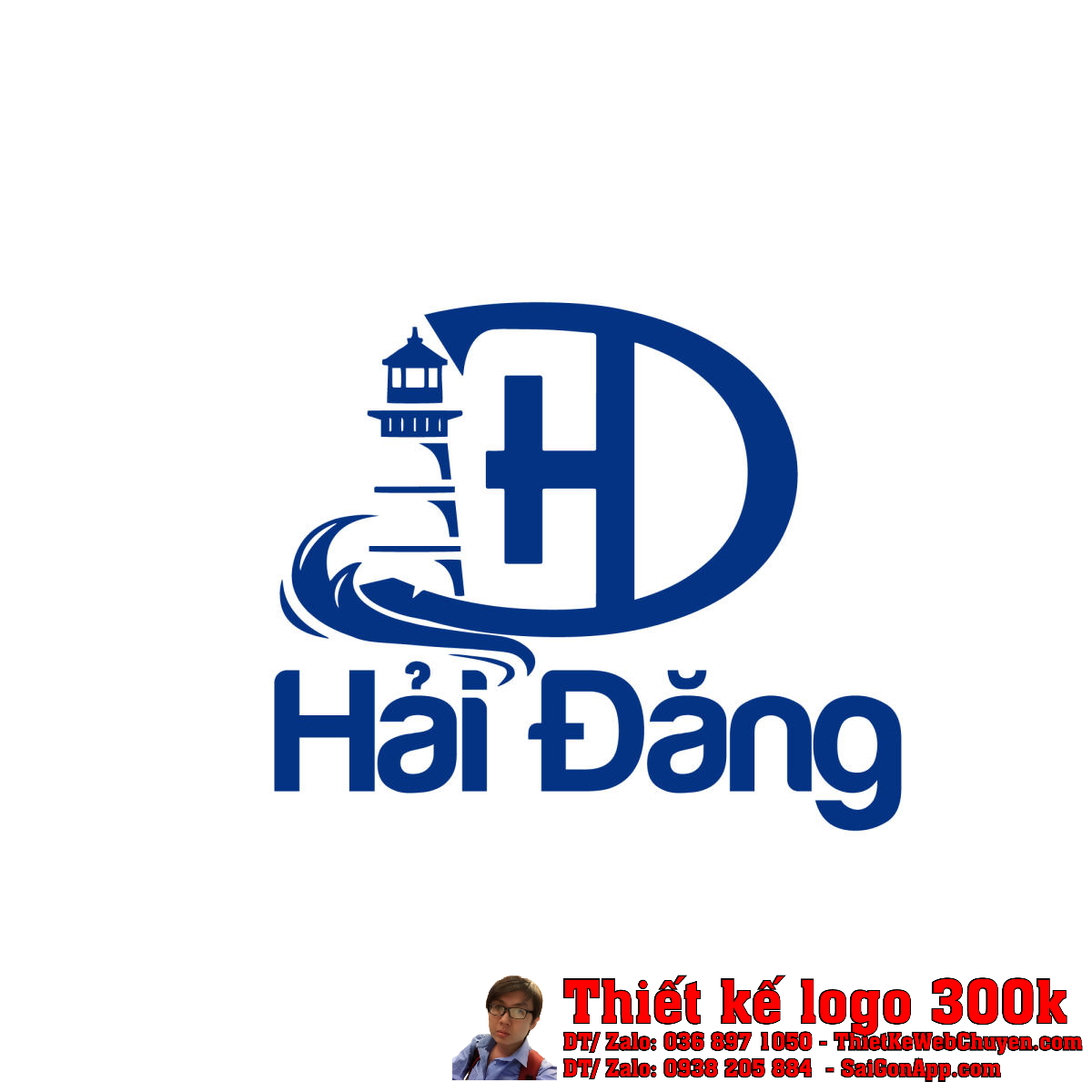 Thiết kế logo thực phẩm Hải Đăng