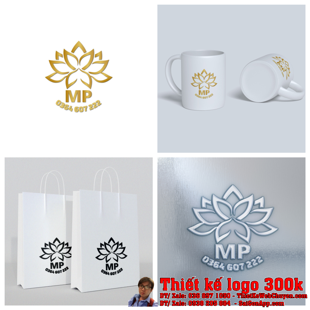 Tổng thể Thiết kế logo thực phẩm chay Quách Ngoan Foods - Hình 5