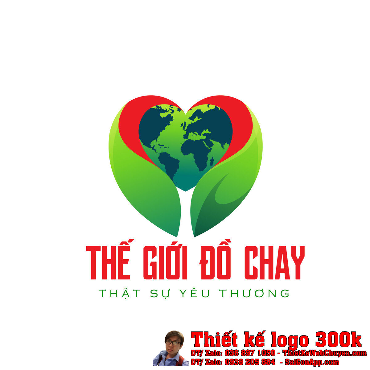 Chi tiết Thiết kế logo thực phẩm và đồ uống chay Công ty TNHH Thế Giới Đồ Chay bản chuẩn