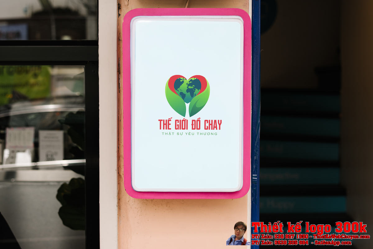 Logo âm bản và dương bản của Công ty TNHH Thế Giới Đồ Chay