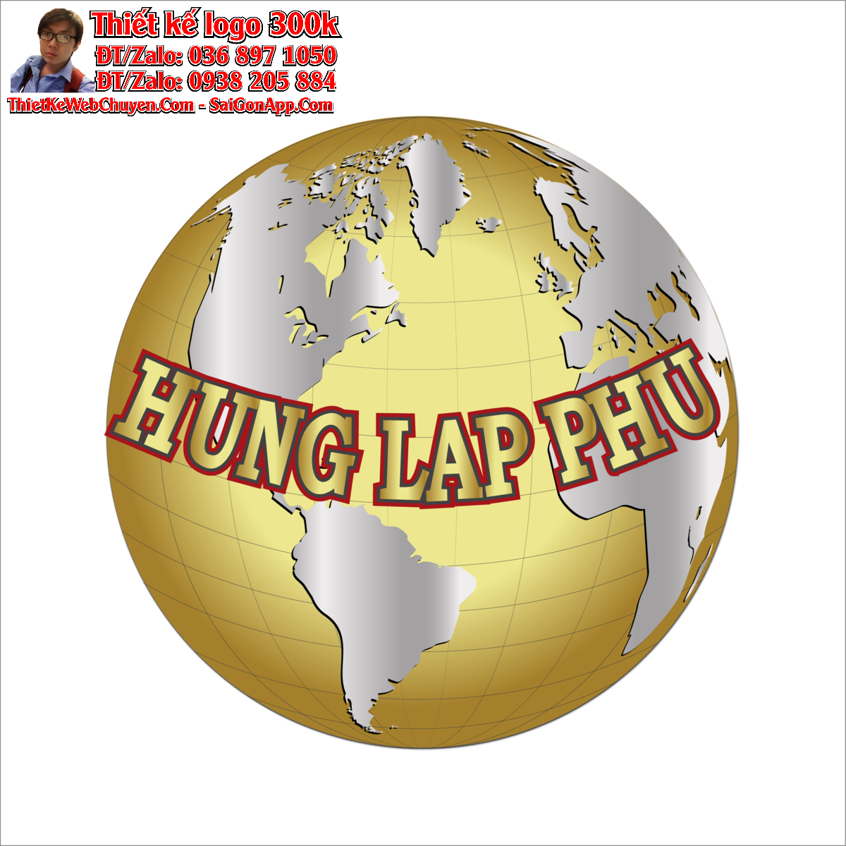 Thiết kế logo thương mại HUNG LAP PHU
