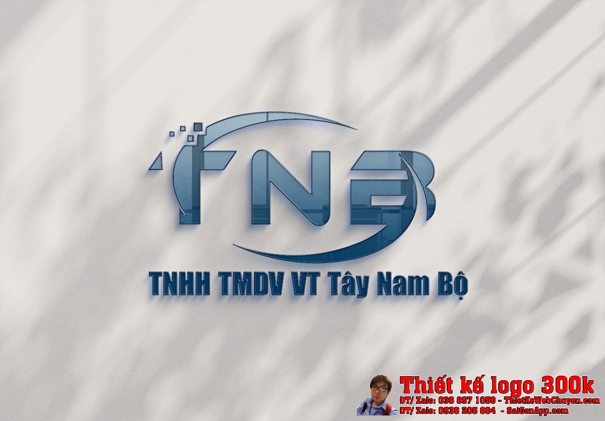 Chi tiết biểu tượng trong Thiết kế logo thương mại dịch vụ Công ty TNHH TMDV VT Tây Nam Bộ