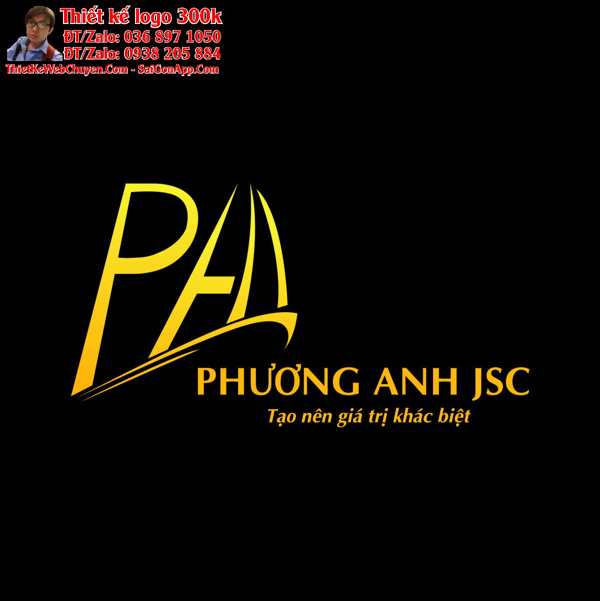 Thiết kế logo thương mại và sản xuất Phương Anh