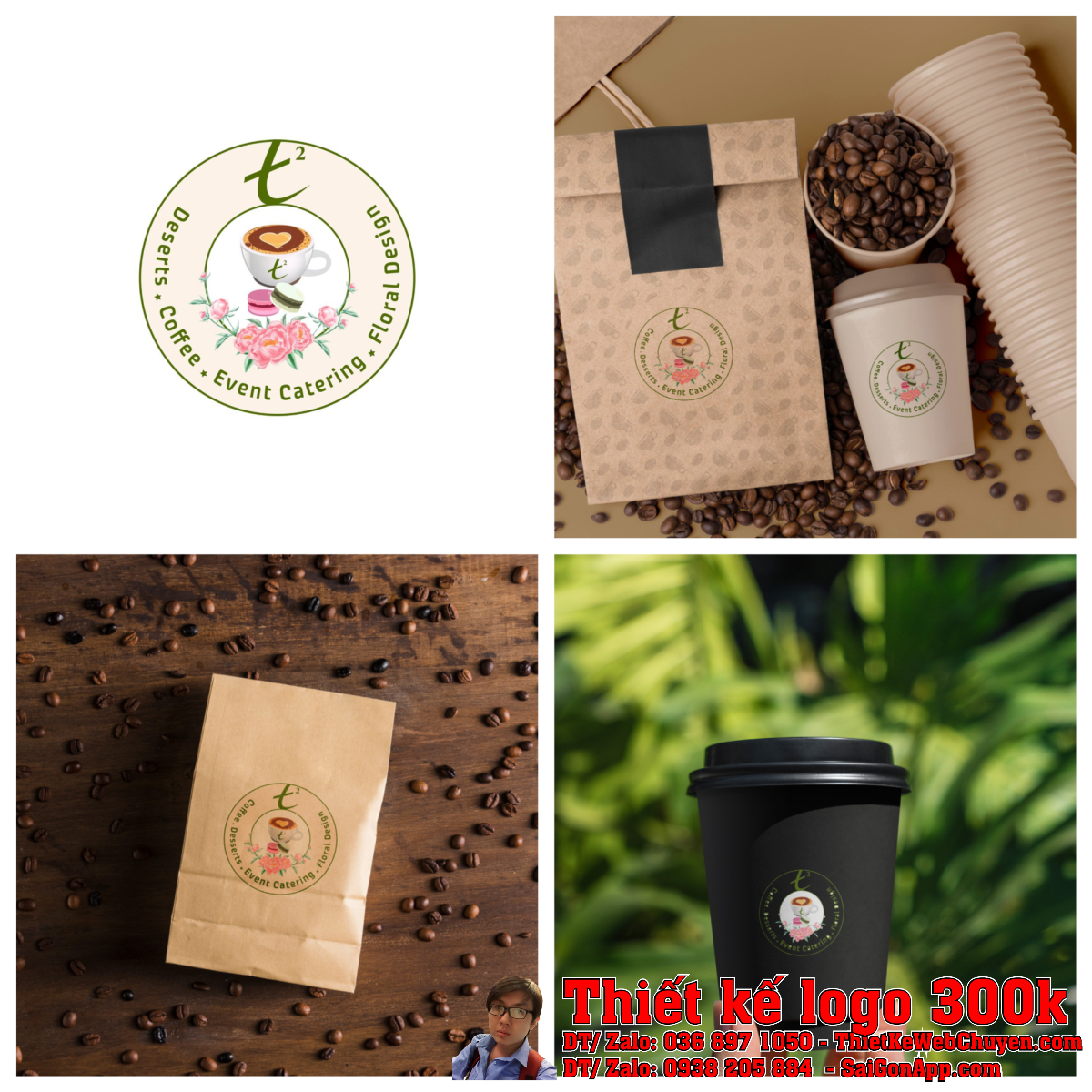 Logo T2 phiên bản đơn sắc