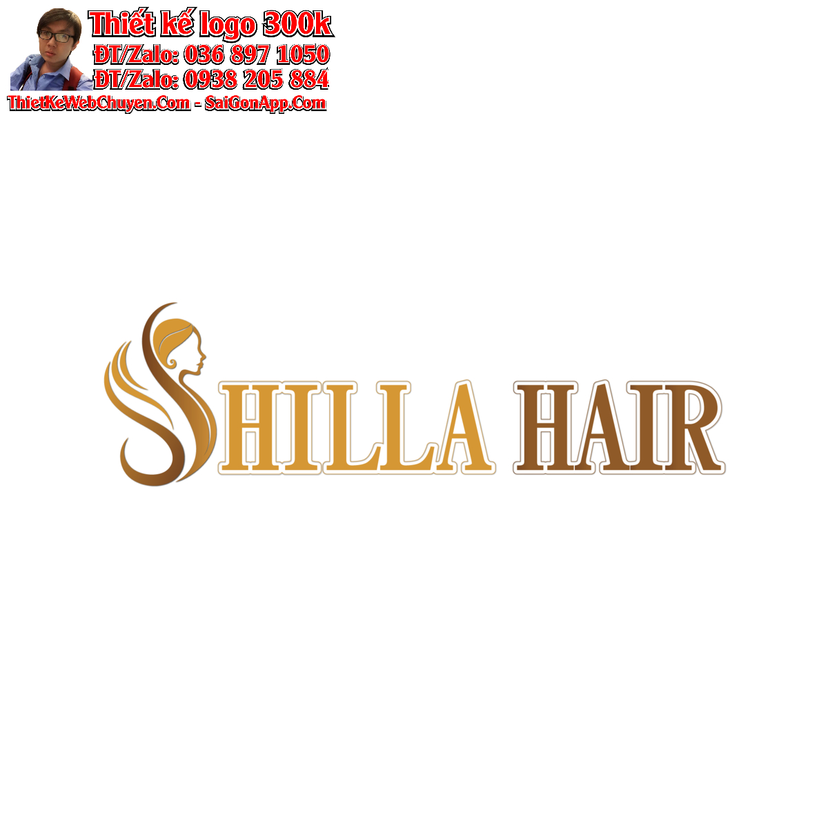 Thiết kế logo tóc giả Shilla Hair