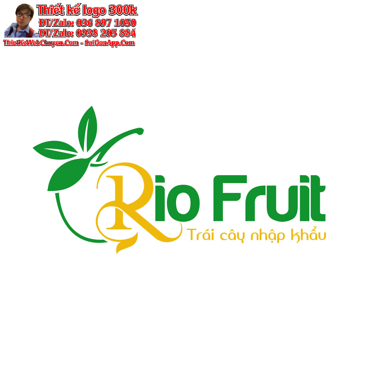 Thiết kế logo trái cây nhập khẩu – Rio Fruit