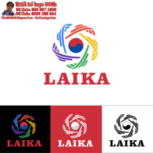 Thiết kế logo tư vấn du học Hàn Quốc Laika