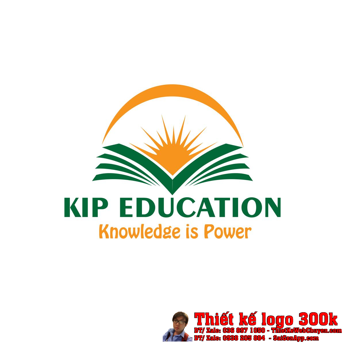 Thiết kế logo tư vấn du học KIP Education Thiết kế logo tư vấn du học KIP Education phiên bản chính