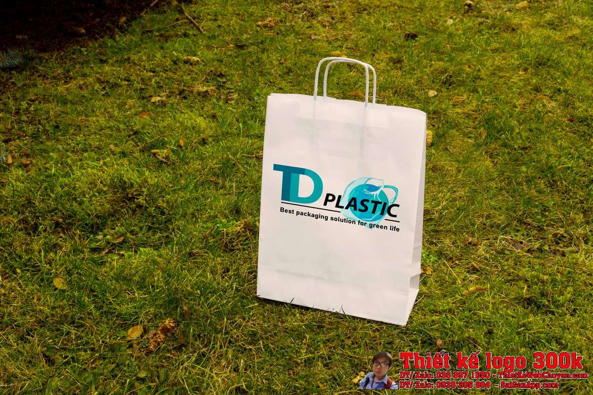 Phối cảnh Thiết kế logo túi nilon TDPlastic