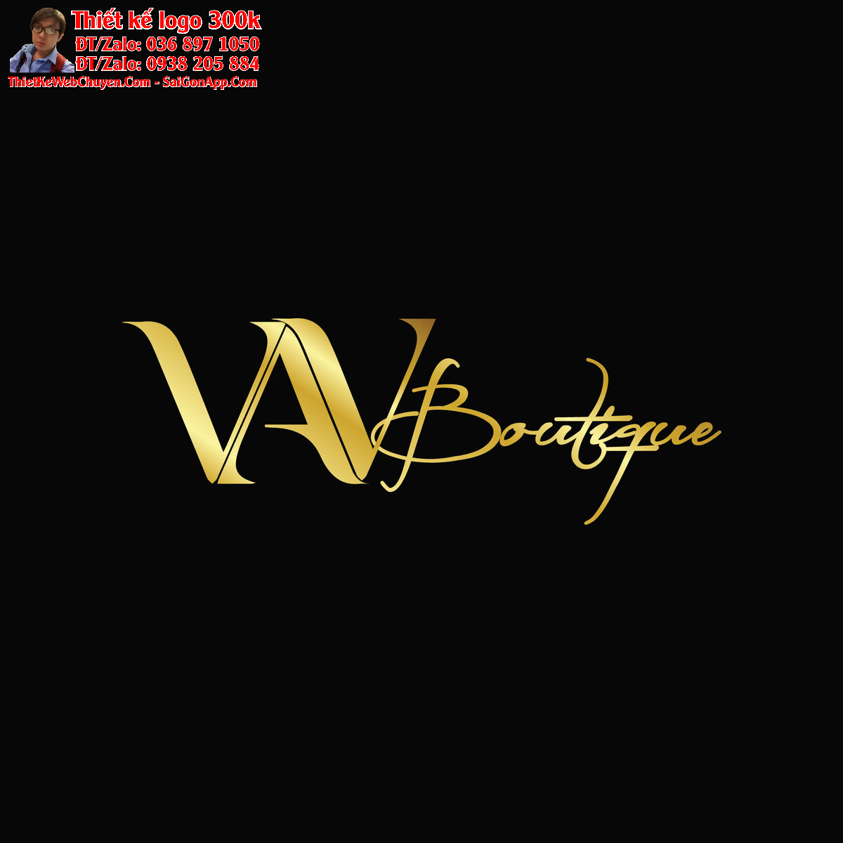 Thiết kế logo túi xách phụ kiện Vân Anh Vi (VAV)