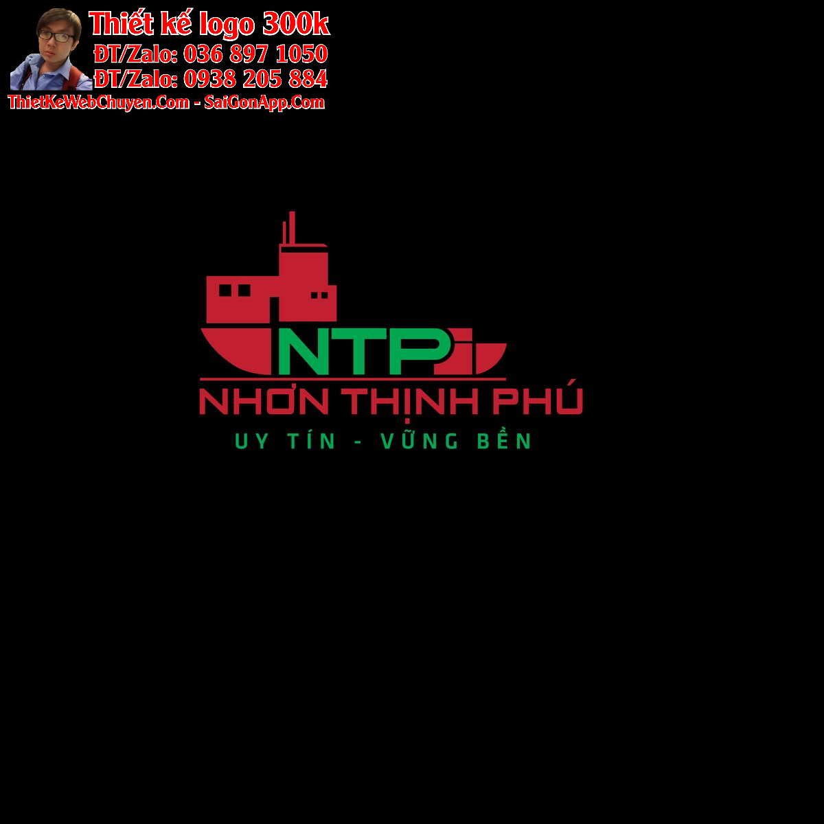 Thiết kế logo vận tải biển Nhơn Thịnh Phú (NTP)