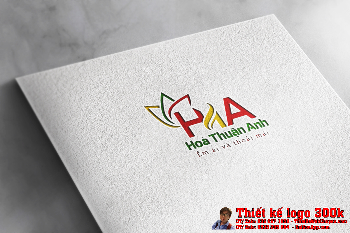 Phối cảnh thiết kế logo vận tải hành khách Hòa Thuận Anh