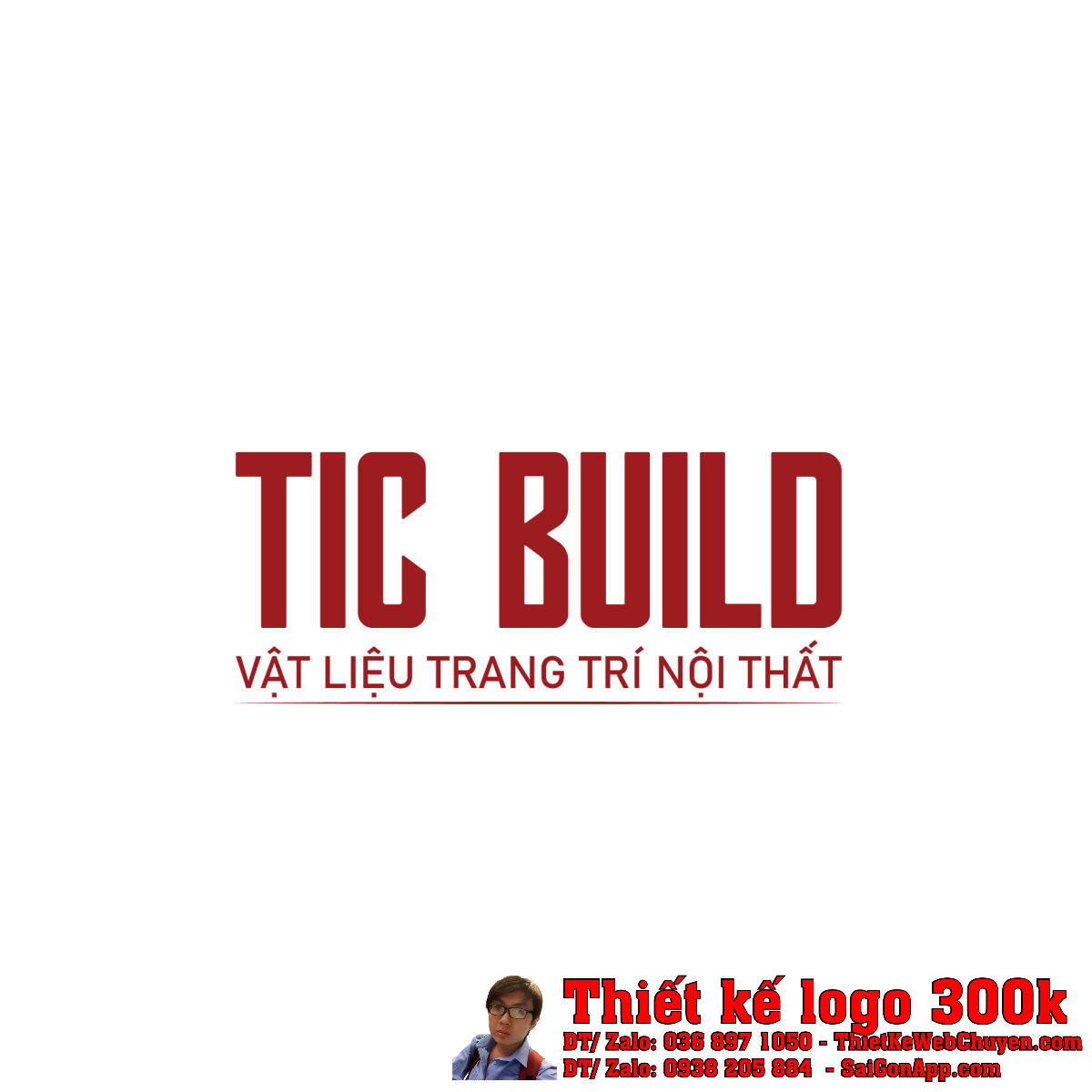 Thiết kế logo vật liệu & trang trí nội thất TIC Build