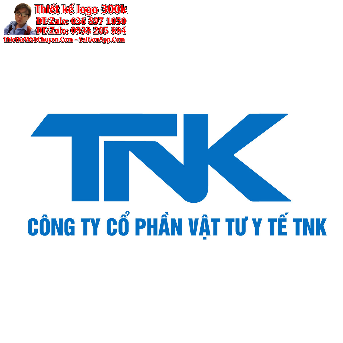 Thiết kế logo vật tư y tế TNK