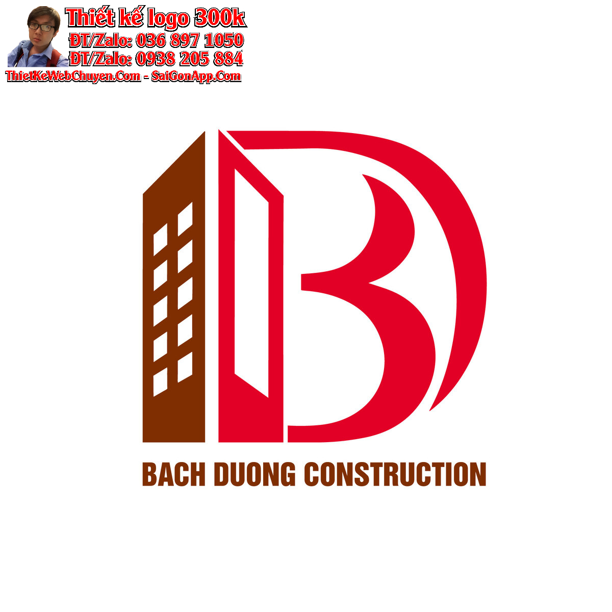 Thiết kế logo xây dựng Bạch Dương