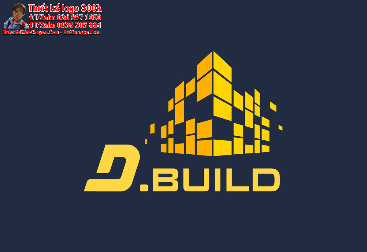 Thiết kế logo xây dựng D.BUILD
