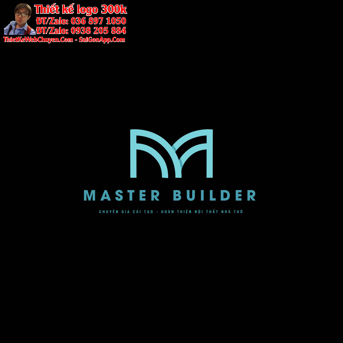 Thiết kế logo xây dựng MASTER BUILDER