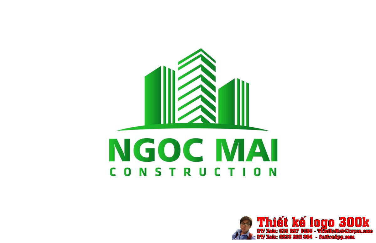 Thiết kế logo xây dựng Ngọc Mai Thiết kế logo xây dựng Ngọc Mai