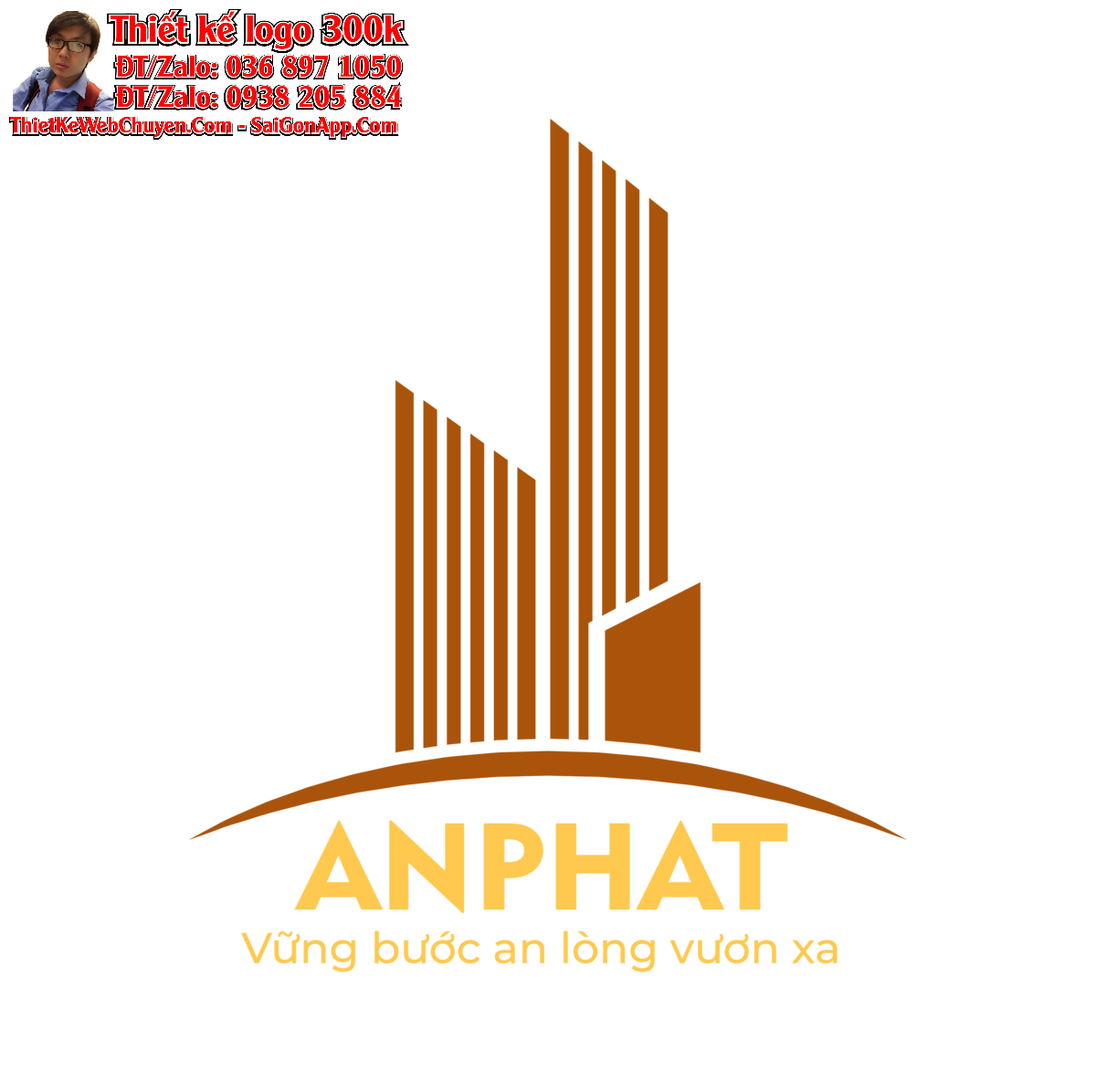 Thiết kế logo xây dựng Nhà Đẹp An Phát