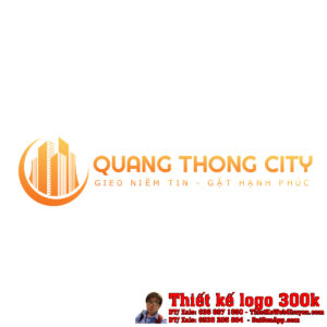 Thiết kế logo xây dựng QUANG THÔNG CITY