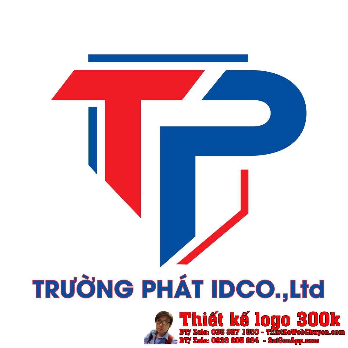 Logo xây dựng Trường Phát trên nền trắng