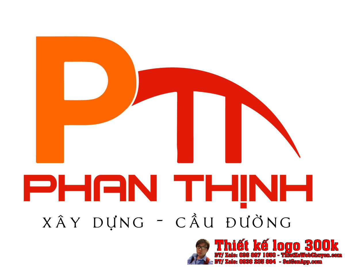 Thiết kế logo xây dựng cầu đường Phan Thịnh chuyên nghiệp và ấn tượng