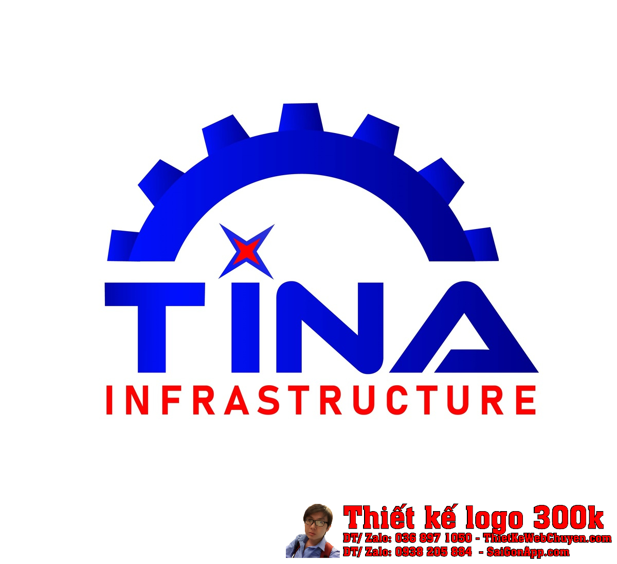 Thiết kế logo xây dựng hạ tầng kỹ thuật TINA Thiết kế logo xây dựng hạ tầng kỹ thuật TINA