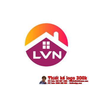 Thiết kế logo xây dựng và nội thất LVN