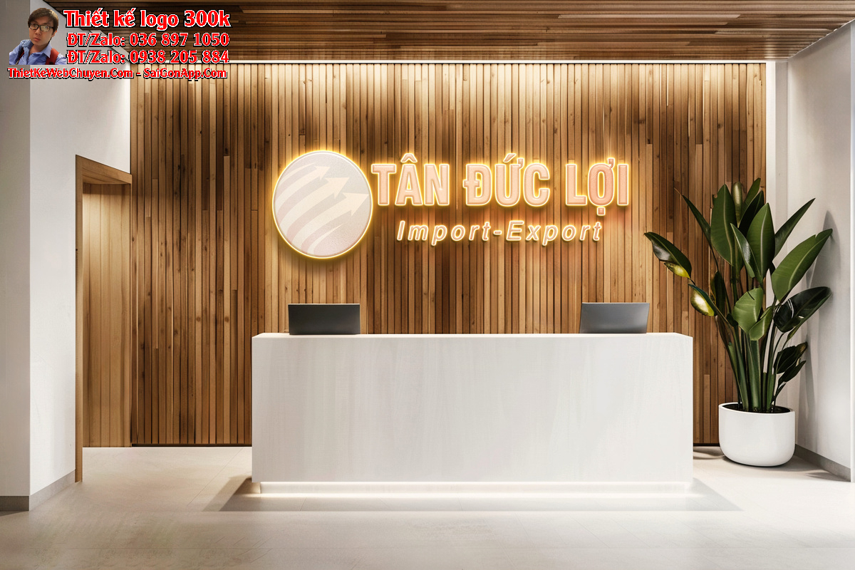 Thiết kế logo xuất nhập khẩu TÂN ĐỨC LỢI Thiết kế logo xuất nhập khẩu TÂN ĐỨC LỢI